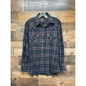 Plains Men's Long Sleeve Pearl Snap Size‎ Medium